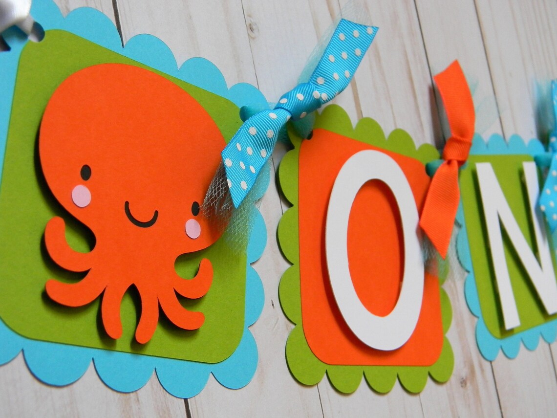 Under the Sea High Chair Banner Party Decorations Birthday Etsy