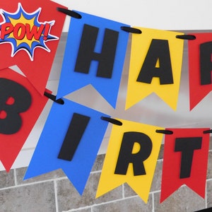 Superhero Party Banner: Custom Birthday Decorations