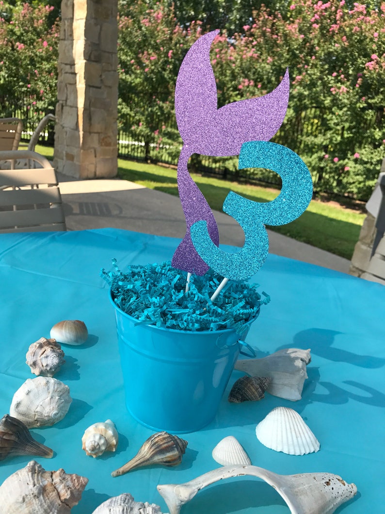 Mermaid Tail Centerpiece Sticks Image 0