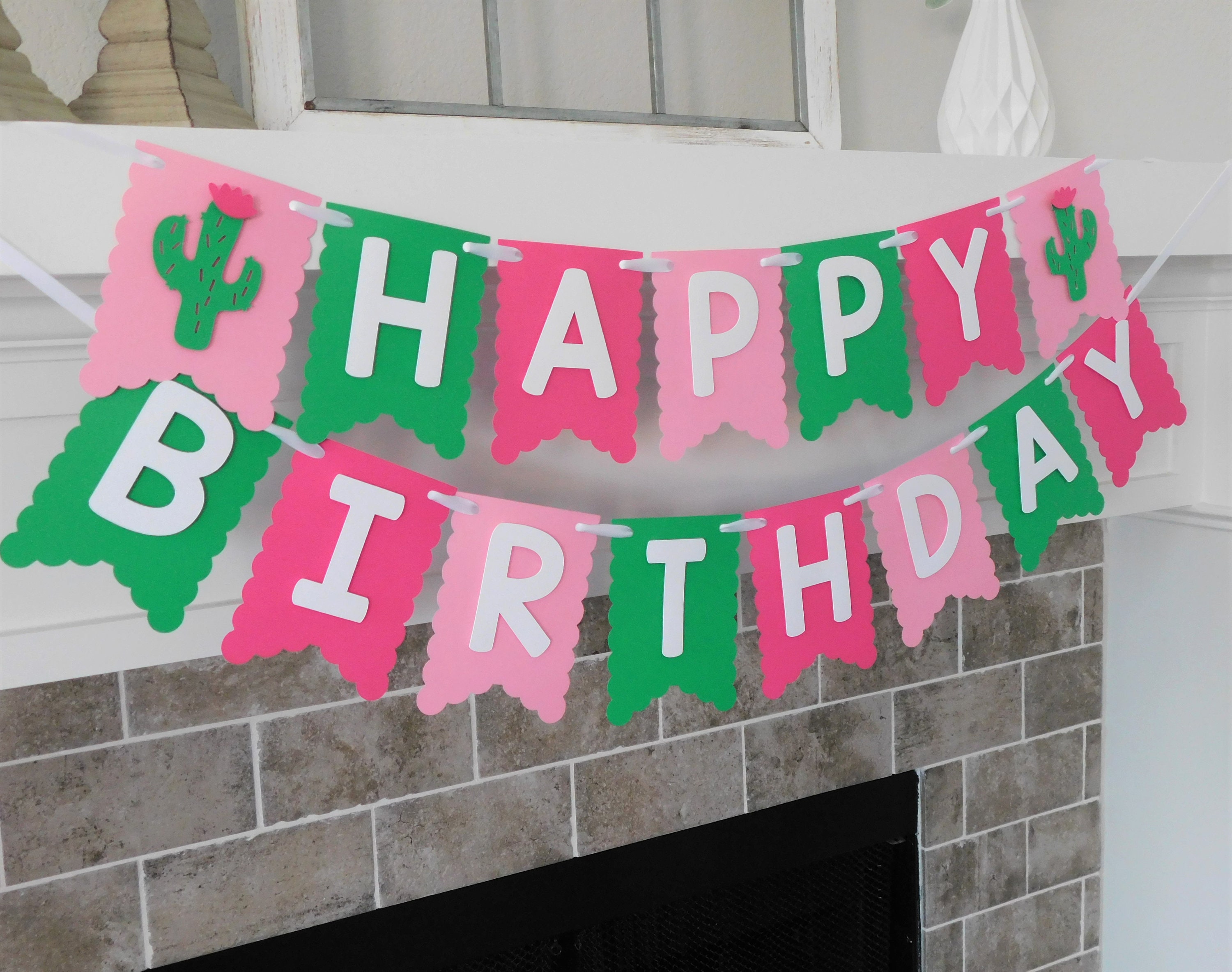 Cactus Banner Happy Birthday Banner Cactus Party Decorations - Etsy Schweiz