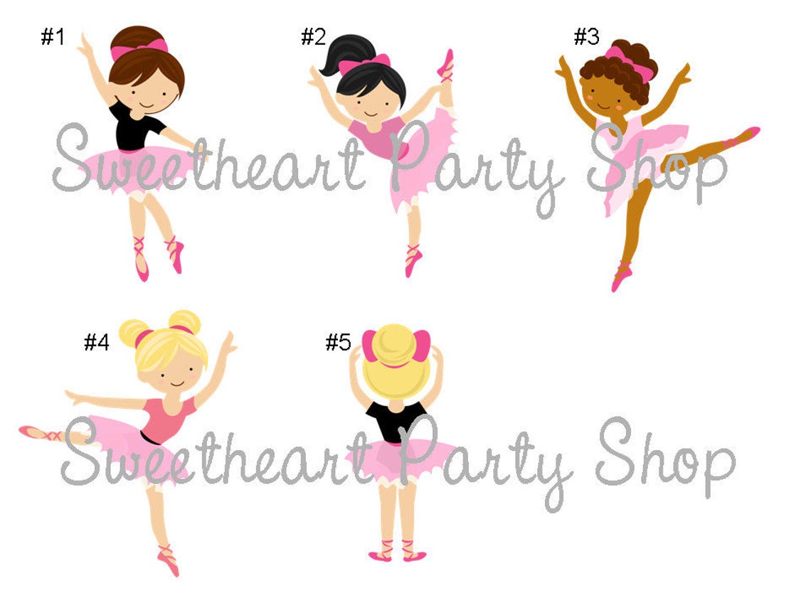 Printable Ballerina Cupcake Toppers