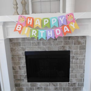 Pastel Art Party Banner: Painting Birthday Supplies – Custom Kids Art Theme Decorations image 2