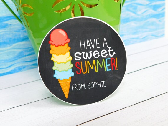 Summer Treat Tags for Kids, End of Year Tags, Last Day of School Tags