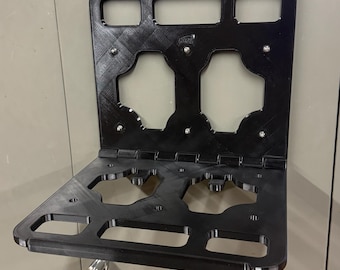 FieldDeck Magnetisches, klappbares Laptop-Regal | Tragbarer Technikerarbeitsplatz für Elektro- und Maschinenbauräume