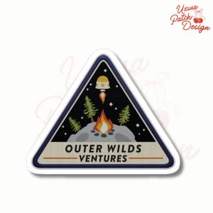 Outer Wilds Ventures Embroidered Patch, Space Exploration Iron On Badge