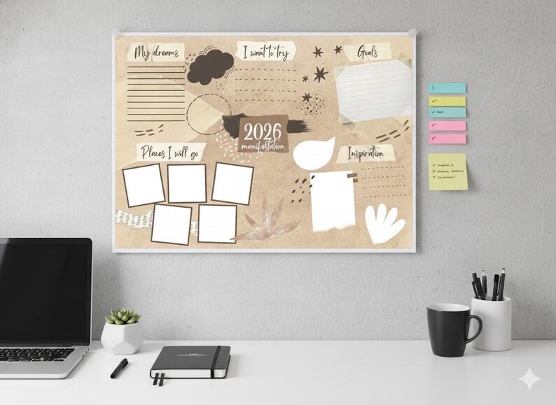 2026 Vision Board Kit | A2 & A3 Goal Planner (digital Download) - Etsy
