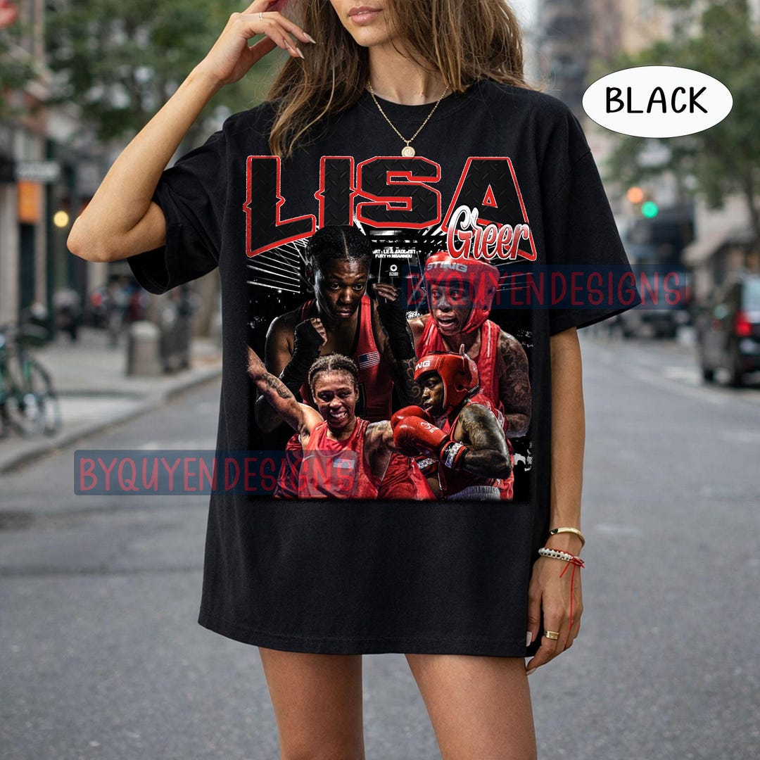 Greer Graphics Lisa Greer Vintage Shirt, Lisa Greer Boxing 90s Bootleg Tee, Women's ...
