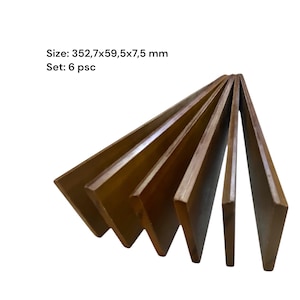 4 Stück, 352,7х59,5х7,5 mm Vakuumpumpschieber JUROP PN-84 D, Verschleißfeste Fenolic-Verbundschaufeln, Vakuumplatte, Vakuumpumpblätter