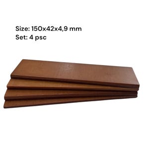 4 Stück, 150x42x4,9 mm Vakuumpumpschaufeln, Verschleißfeste Fenolic Verbundschaufeln, Vakuumplatte