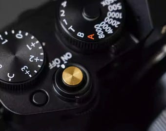 Solid Brass Ultra-Mini Shutter Button – Low Profile Camera Accessory (7mm)