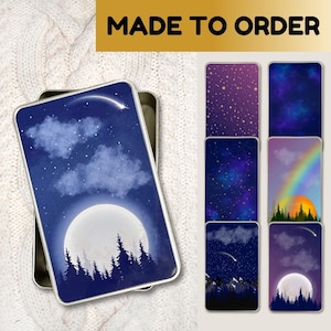 Nieuwigheidsblik | Herbruikbare decoratieve container | Naaien, knutselspullen, briefpapier | 5 x 7 inch