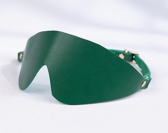 Custom Order - Leather Bondage Blindfold Adjustable Eye Mask Add On Accessory