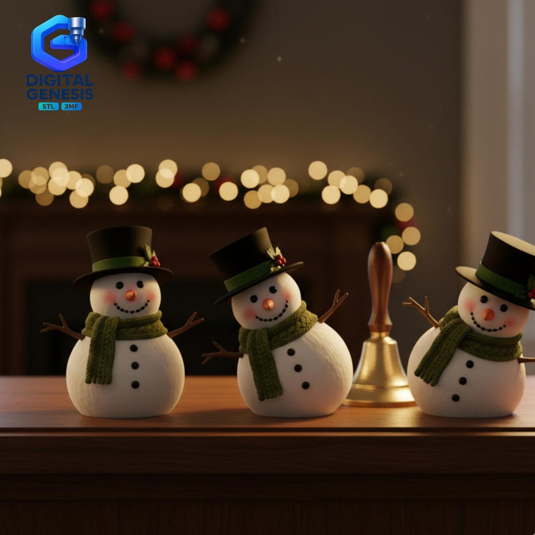 Articulated Snowman STL | Flexi Fidget Toy for 3D Printing - Etsy UK