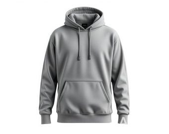 Minimalist Grey Pullover Hoodie Front Back View | Unisex Streetwear Hooded Sweatshirt | Winter Casual Wear