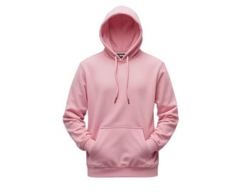 Pink Hoodie Unisex, Soft Fleece Hoodie, Minimal Streetwear Sweatshirt, Cozy Winter Pullover, Casual Everyday Hoodie