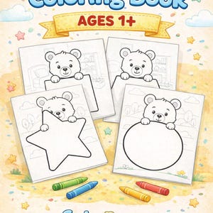My First Coloring Book – Basic Shapes | Montessori PDF Ages 1+