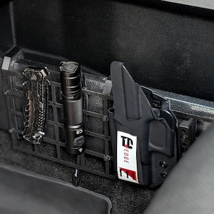 Ford F150 (+Raptor) 2015-2020: roestvrijstalen molle-paneel zonder boren, zijmontageset middenconsole