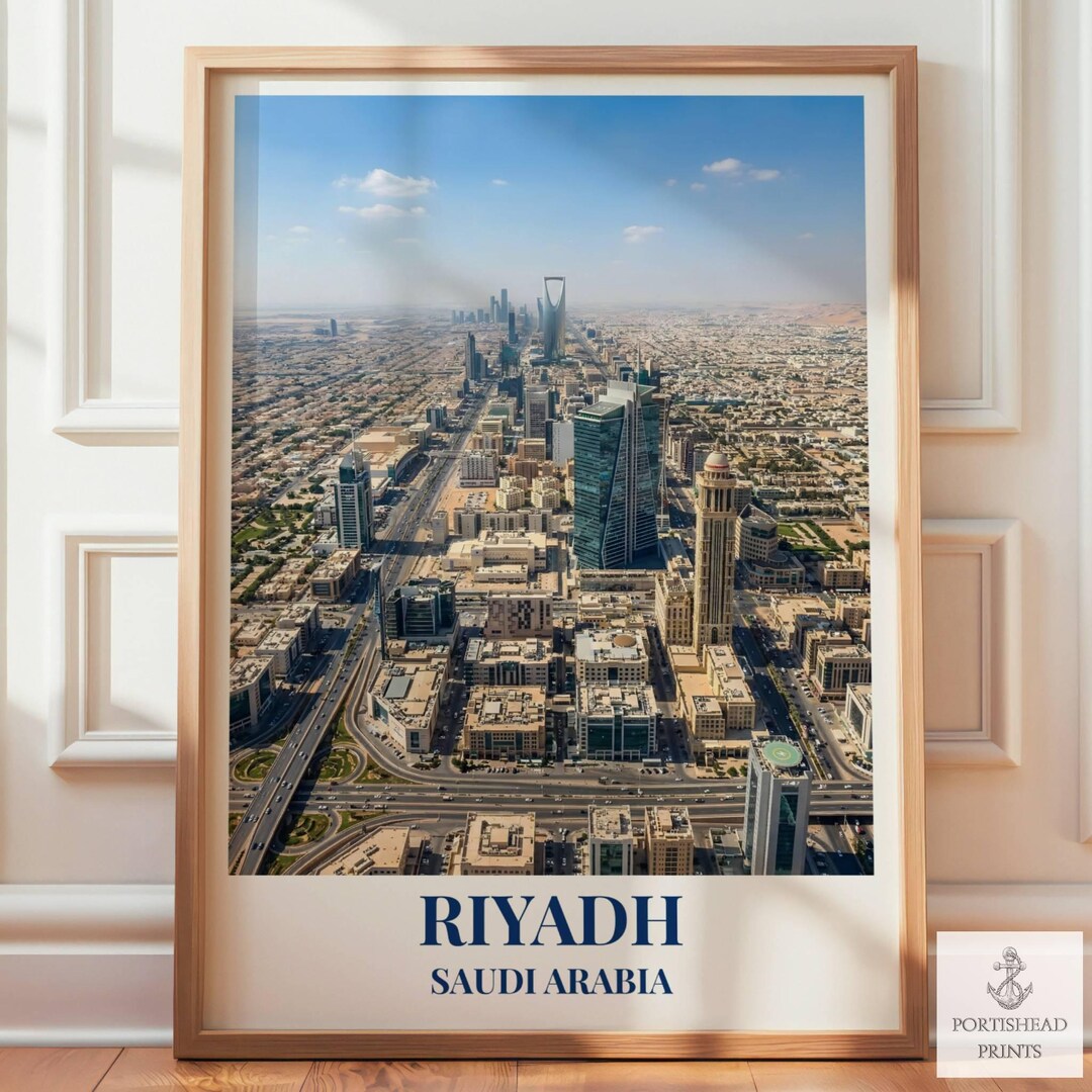 Riyadh Travel Art Poster | Middle East | Saudi Arabia Gifts for ...