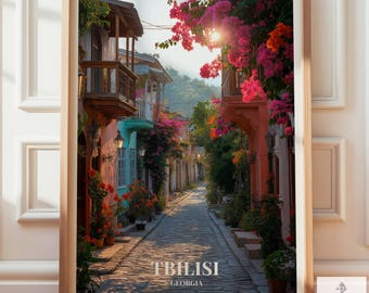 Tbilisi Travel Art Poster | Georgia Gifts For Traveller