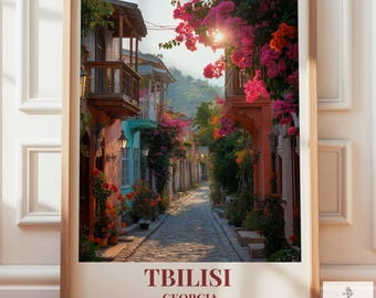 Tbilisi Travel Art Poster | Georgia Gifts For Traveller