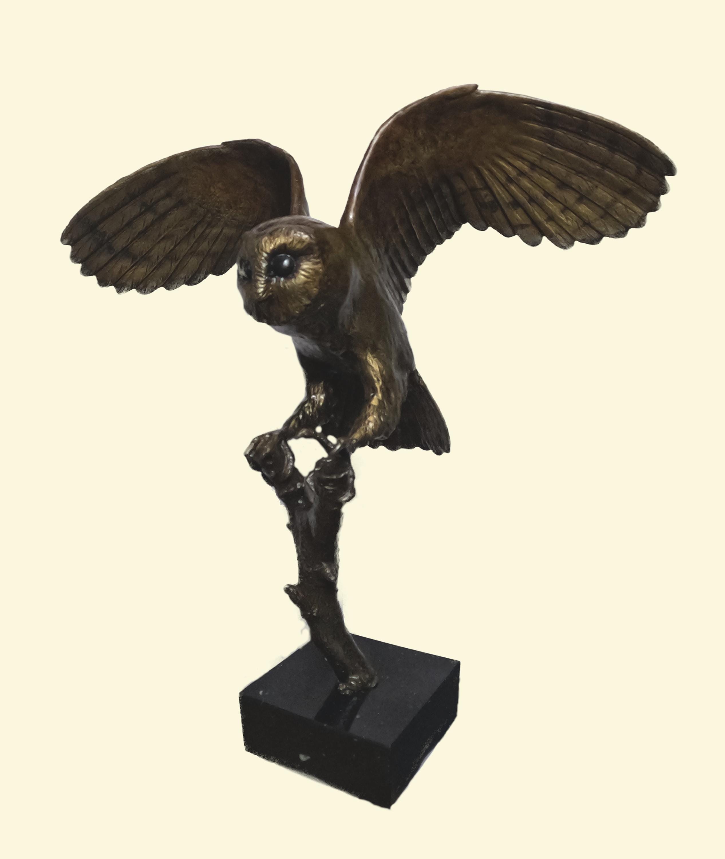 Silent Flight – Bronze Barn Owl (Limited edition of 10)