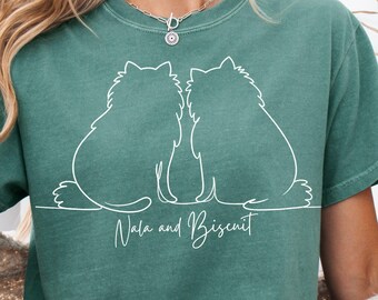 Personalized Pomeranian Shirt, Custom Dog Tee, Dog Lover Gift, Pom Mom Gift