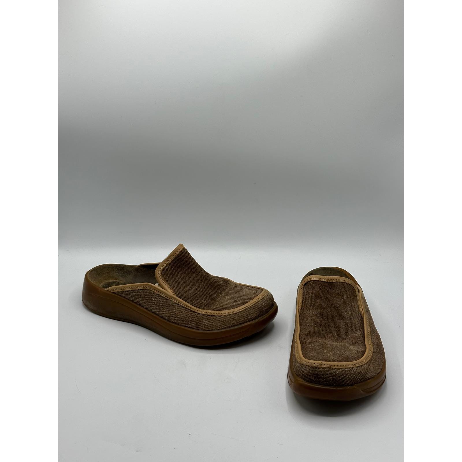 Tatami by Birkenstock Helfort Clogs Sz W 10 M 8 Mocha Brown Suede Slip On Shoes Tatami by Birkenstock Oklahoma Clogs - Leather, Slip-Ons  main image 2