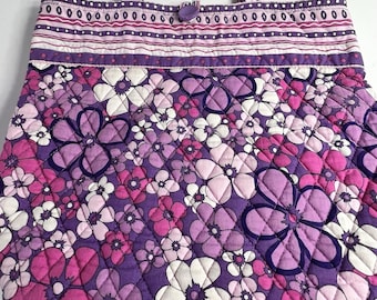 Genuine Vera Bradley Petal Power Purple Pink Collectible Retired Tote Bag -Read