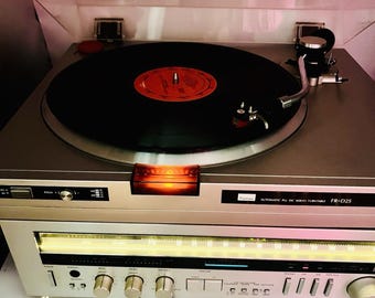 Lot Of SANSUI R-7 Stero Receiver / Turntable FR-D25/ Super Clean UnTested - READ