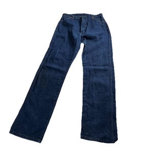 Vintage Wrangler Cowboy Cut Jeans Women's 15x32 Denim Blue USA Made 13MWZG EUC image 2