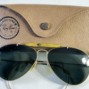 Vintage Rayban Aviators Gold - Etsy