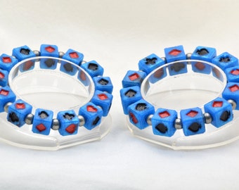Bracelet Kenzaki de Kamen Rider Blade - Perles imprimées en 3D peintes à la main sur stretch