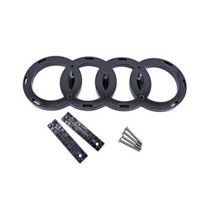 Portaemblemas compatible con AUDI en negro brillante