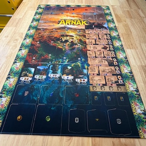 Tapete de juego individual personalizado de neopreno de 3 mm con borde cosido blanco. Ponle nombre a tu juego de mesa y personalízalo a tu gusto. imagen 18