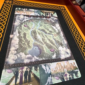 Tapete de juego individual personalizado de neopreno de 3 mm con borde cosido blanco. Ponle nombre a tu juego de mesa y personalízalo a tu gusto. imagen 11