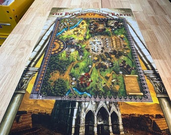 Tapis de jeu Les Piliers de la Terre : mise à niveau non officielle du jeu de société (24 x 35 pouces)