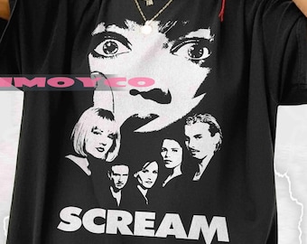 Vintage Scream Movie Graphic Tee: Retro Horror Shirt