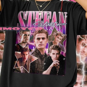 Camiseta vintage de Stefan Salvatore, regalo unisex para mujer y hombre, camiseta retro de Stefan Salvatore, sudadera de Stefan Salvatore.