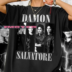 Damon Salvatore T-Shirt – Unisex TV Series Tee, Fan Merchandise