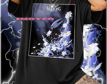Vintage Hollow Knight Silksong Shirt, Hollow Knight Tshirt, Silksong Hornet, Indie Game Graphic Tee, Gothic Aesthetic Gaming Tee Sweater