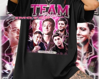 Team Dean Winchester Shirt, Supernatural Jensen Ackles Retro Tee