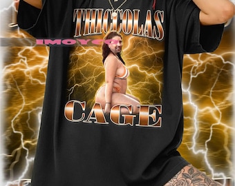 Thiccolas Cage Meme T-Shirt, Gag Gift