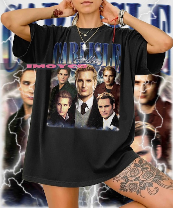 Retro Carlisle Cullen T-Shirt, Twilight Vampire Tee, Gothic Merch