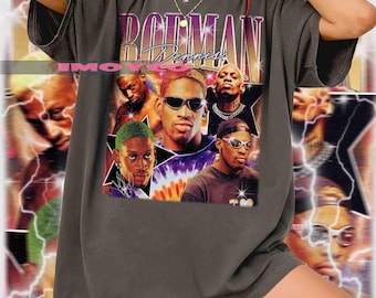 PICK !! レアデザイン ヴィンテージ 1991 デニス・ロッドマン Tシャツ