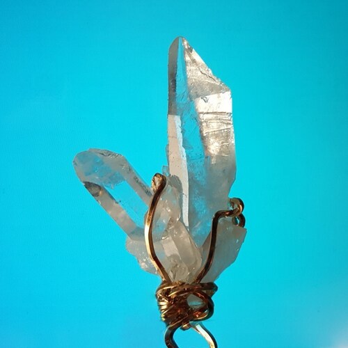 Sparkling TWIN FLAME 14K Gold Filled SOULMATE Necklace Record Keeper Love Knot Design shops Arkansas Healing Crystal