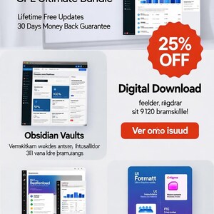以下が含まれることがあります： 「All in One SEO Pro GPL Ultimate Bundle」と「25% OFF」のテキストが入ったデジタルダウンロードのグラフィック。ソフトウェアインターフェースのスクリーンショットと「Figma UI Kits」と「SAAS Boilerplates」のテキストが含まれています。