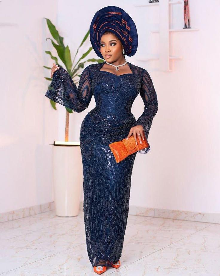 navy blue african dress African Print Blue Infinity Multiway Maxi Dress