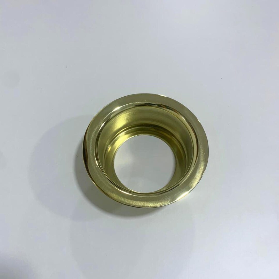 Hand Made Flanges Handmade Unlacquered Brass Sink Drain Flange - 3 1/2