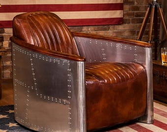 Aviator Sofa Modern Industrial Furniture Living Room Aircraft Sofa Chair