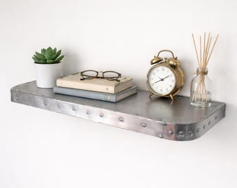 Aluminum Shelf Vintage Style Floating Deco Shelf